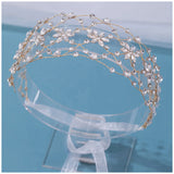 Purple Rhinestone Chain Net Headband Wedding Party Hair Accessory