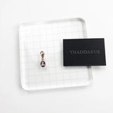 Purple Stone Oval Charm Pendant 925 Sterling Silver Gift For Women