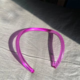 Purple Transparent Exaggerated Choker Acrylic Opening Necklace For Women