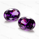 Purple Zircon 9x11mm Oval Loose Stone for Jewelry Making