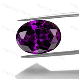 Purple Zircon 9x11mm Oval Loose Stone for Jewelry Making