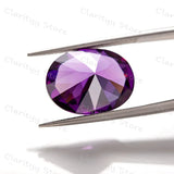 Purple Zircon 9x11mm Oval Loose Stone for Jewelry Making