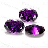 Purple Zircon 9x11mm Oval Loose Stone for Jewelry Making