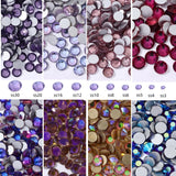 Purple Rhinestones FlatBack Strass Sewing Fabric Garment Stones