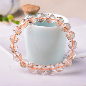Titanium Crystal Single Circle Hand String Feather Hair Ornaments