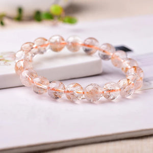 Titanium Crystal Single Circle Hand String Feather Hair Ornaments
