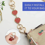 Purse Chain Bag Extender Strap Red Strawberry Heart 2Pcs
