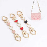Heart Handbag Charms Short Chain Strap Extender Bag Replacement Purse Shoulder