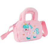 Plush Rainbow Crossbody Bag for Kids