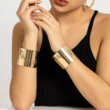 Purui Photosensitive Open Cuff Bracelet Hollow Out Butterfly