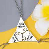 4-8 BFF Forever Puzzle Piece Pendant Necklaces