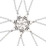4-8 BFF Forever Puzzle Piece Pendant Necklaces