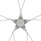 4-8 BFF Forever Puzzle Piece Pendant Necklaces