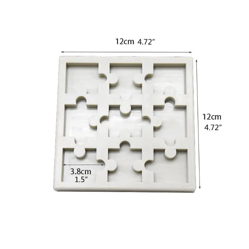 Puzzle Piece Resin Mold Silicone Crayons Maker Art Crafts