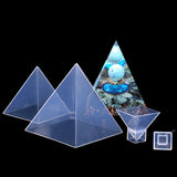 High Transparency Pyramid Crystal Epoxy Resin Mold for DIY Jewelry