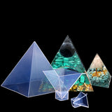 High Transparency Pyramid Crystal Epoxy Resin Mold for DIY Jewelry