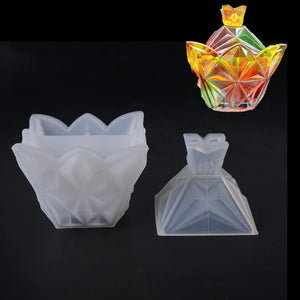 Pyramid Storage Box Jewelry Mold Art Decoration Dried Flower UV Resin Jewelry