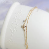 S925 Silver Double Layer Bracelet Red Fairy Bracelet