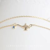 S925 Silver Double Layer Bracelet Red Fairy Bracelet