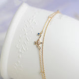 Stereo Magic Lamp 925 Silver Double-layer Bracelet
