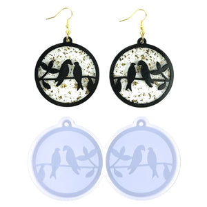 Silicone Bird Shaped Keychain Moulds Clay Molds for Hand Making