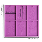Women Body Line Art Keychain Silicone Mould
