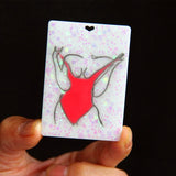 Women Body Line Art Keychain Silicone Mould