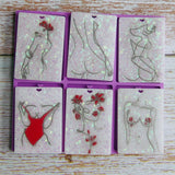 Women Body Line Art Keychain Silicone Mould