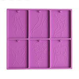 Women Body Line Art Keychain Silicone Mould