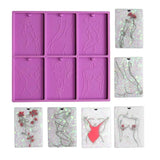 Women Body Line Art Keychain Silicone Mould