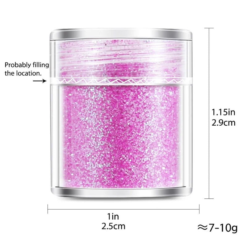 16-Color Holographic Chunky Glitter Sequins for Resin Crafts
