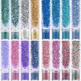 16-Color Holographic Chunky Glitter Sequins for Resin Crafts