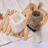 Concrete Flowerpot Mold David's Head Pen Holder Mold