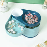 Desktop Rotating Jewelry Box and Pen Holder Storage