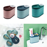 Desktop Rotating Jewelry Box and Pen Holder Storage