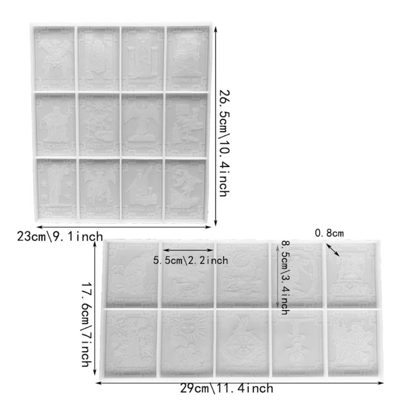 Taluo Card Resin Molds 2pack - 22 Cavities