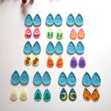 10 Pcs Christmas Earrings Resin Mold Jewelry Silicone Mould