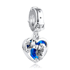 Lady Heart Beads 925 Sterling Silver Charms