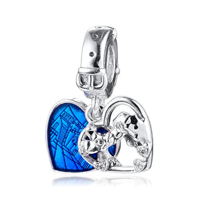 Lady Heart Beads 925 Sterling Silver Charms
