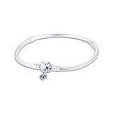 Daisy Flower Clasp Bracelet 925 Sterling Silver Jewelry