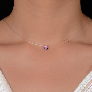 Invisible Fishing Line Necklace Rhinestone Choker
