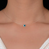 Invisible Fishing Line Necklace Rhinestone Choker