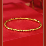 24KT Beads Red Thread Bracelet Fine Jewelry for Women