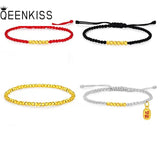 24KT Beads Red Thread Bracelet Fine Jewelry for Women