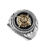 925 Silver Men's Ring Father Adjustable Shine Ray Ring RG6919