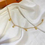 AK508 Fine Jewelry 24KT Anklet - Hot Woman Girl Bride Mother Gift