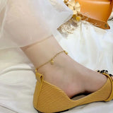 AK508 Fine Jewelry 24KT Anklet - Hot Woman Girl Bride Mother Gift