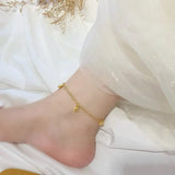 AK508 Fine Jewelry 24KT Anklet - Hot Woman Girl Bride Mother Gift