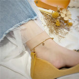 AK509 Fine Jewelry 24KT Beach Anklet Gift