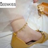 AK510 Heart Charm 24KT Beach Anklet